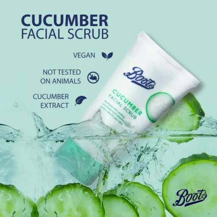 boots cucumber facial scrub 150ml