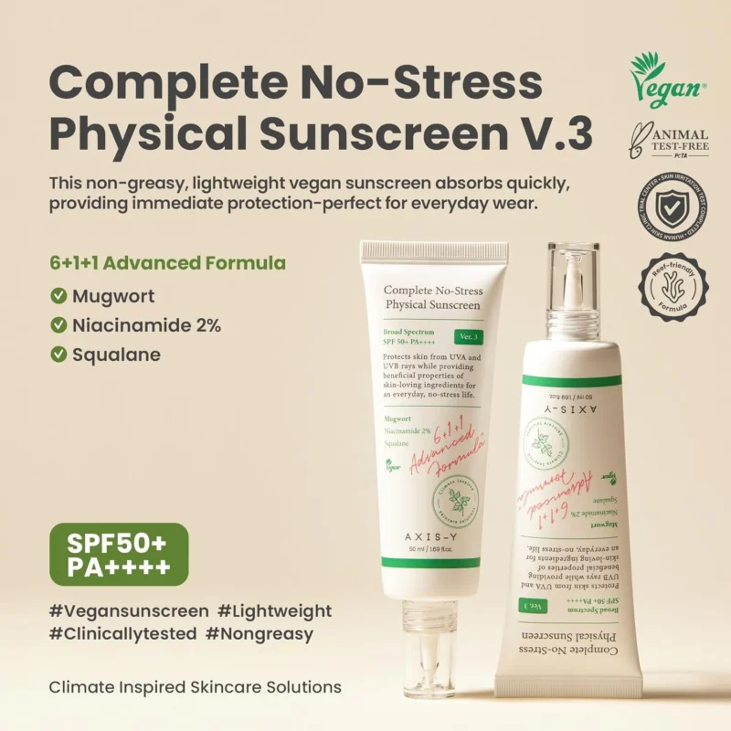 axis y complete no stress physical sunscreen