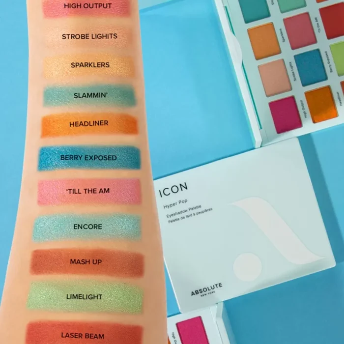 palette-12fap-icon-hyper-pop-mepe03 Absolute New York - Hyper Pop Icon Eyeshadow Palette - Mepe03 - Image 1