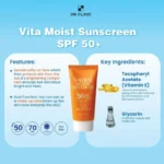 3W Clinic - Natural Vita-Moist Sun Cream SPF 50+ PA+++ - 70ml - Image 2