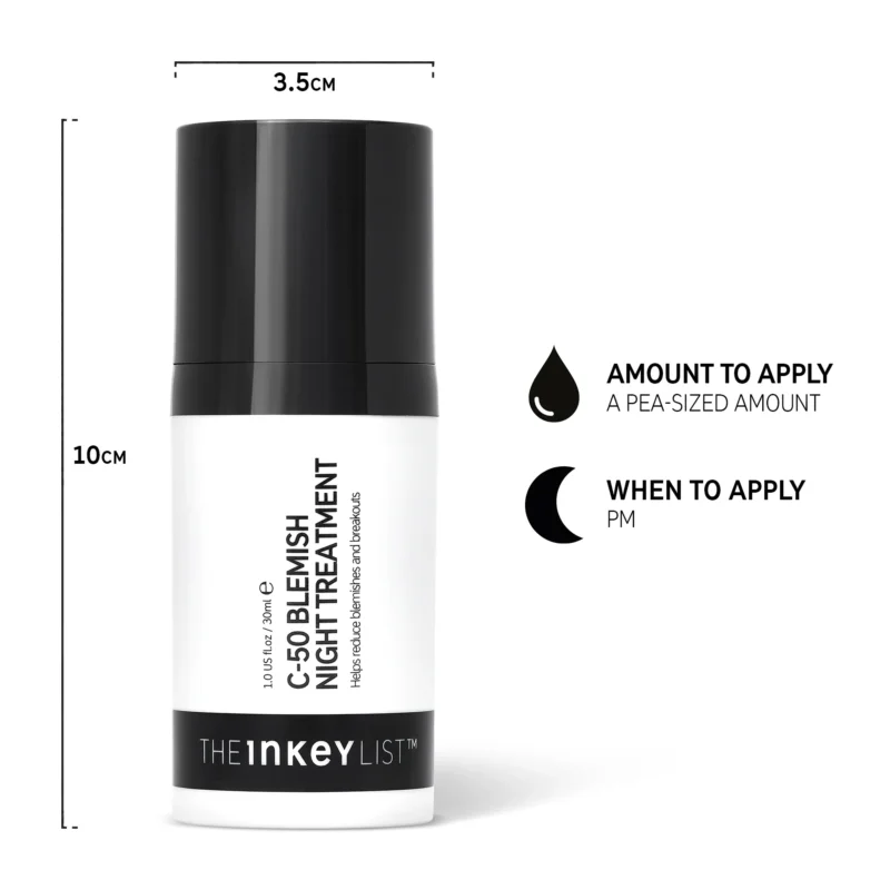 the inkey list c 50 blemish night treatment