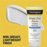 neutrogena sheer zinc mineral face sunscreen
