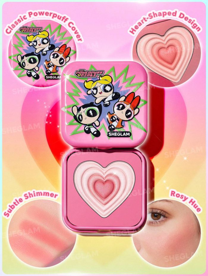 1724844721e015eeaf589dbe2ae99af298c93e7b92_wk_sheglam Sheglam - The Powerpuff Girls X SHEGLAM Tough Love Shimmer Blush - Utonium - Image 1