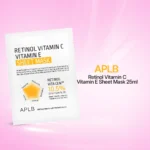 Aplb - Retinol Vitamin C Vitamin E Sheet Mask - 25ml - Image 4