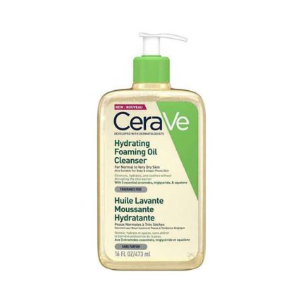 Cerave - Hydrating Foaming Oil Cleanser For Dry To Very Dry Skin - 473ml