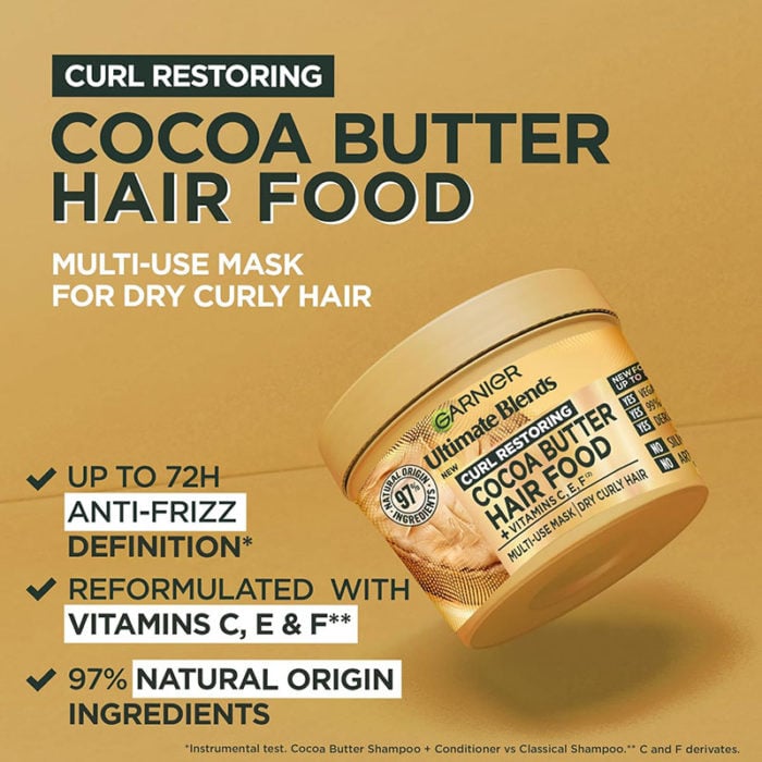 Garnier-Ultimate-Blends-Hair-Food-Cocoa-Butter-Hair-Mask-400ml garnier ultimate blends hair food cocoa