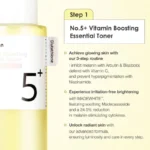 Numbuzin - No. 5 Vitamin Boosting Essential Toner - 200ml - Image 4