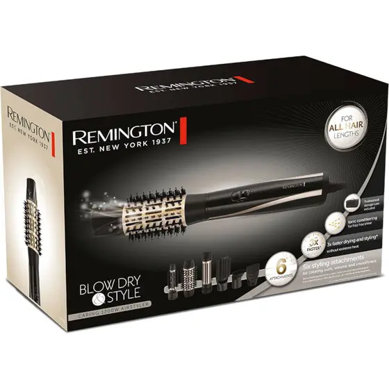 Remington - Blow Dry And Style Caring 1200w Airstyler - AS7700 - Lavishta remington blow dry and style caring 1200w
