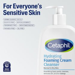 cetaphil hydrating foaming cream cleanser