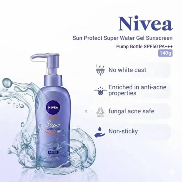 unnamed Nivea - Sun Protect Super Water Gel - 140g - Image 1