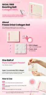 KSECRET - Seoul 1988 Boosting Ball : Collagen 100% - 35mg X 7 Capsules - Image 3