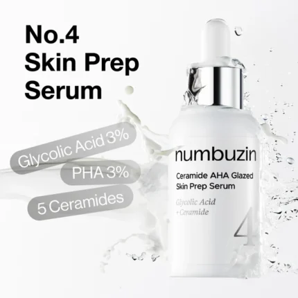 numbuzin no 4 ceramide aha glazed skin prep