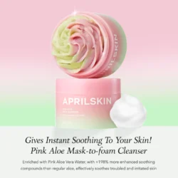 april skin pink aloe pack cleanser 120g