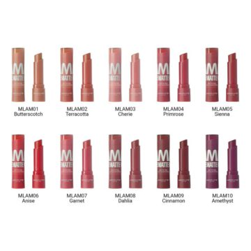Home Absolute New York - Matte Lipstick is a variable lipstick with confirmed MLAM shade options, giving makeup buyers a matte lip color choice from terracotta through deeper garnet tones. - Lavishta