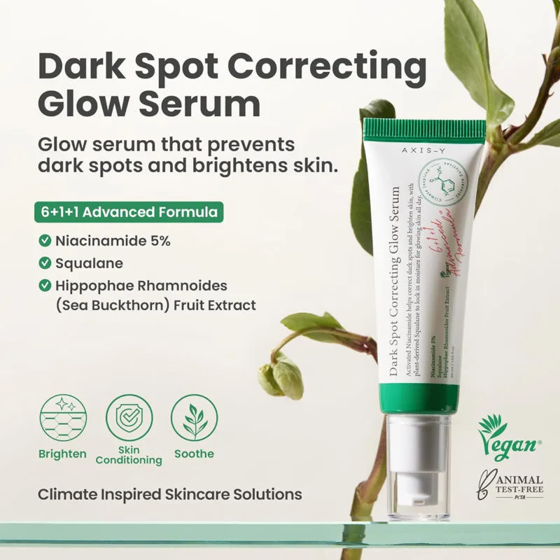 axis y dark spot correcting glow serum
