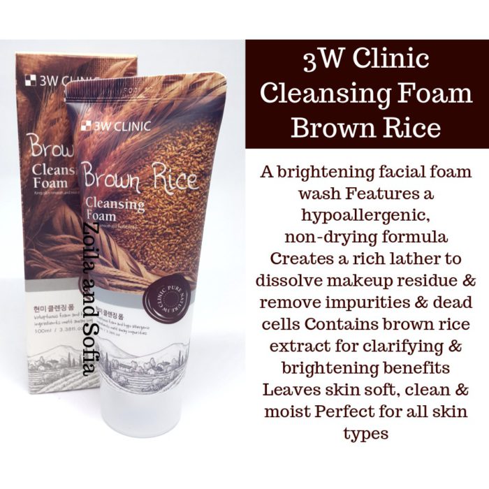 Brown Rice Foam Cleansing 1 3w clinic brown rice foam cleansing 100ml