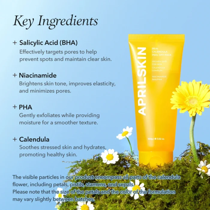 RealCalendulaPeelOffPack_100g_6 april skin real calendula peel off pack 100g