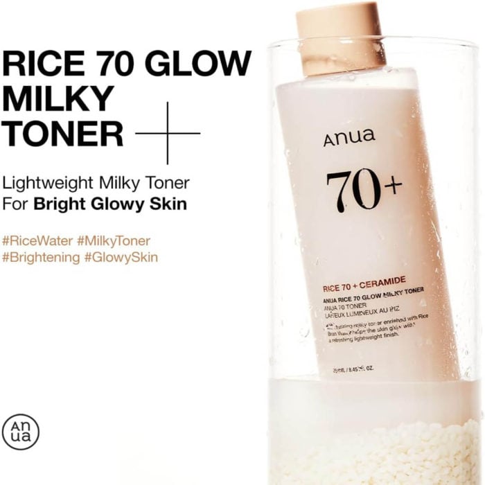 Rice 70 Glow Milky Toner 1 anua rice 70 glow milky toner