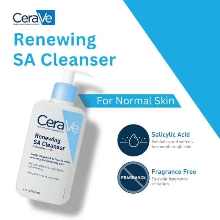 SACleanser3 cerave renewing sa cleanser for normal skin