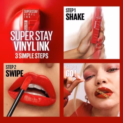Maybelline - Super Stay Vinyl Ink Longwear Liquid Lipcolor is a vinyl-finish liquid lipstick with 27 confirmed color options, giving lip shoppers flexible longwear shine for everyday or bold looks. - Lavishta