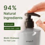 SimplyO - Biotin Shampoo for Hair Loss Green Breeze - 500ml - Image 2