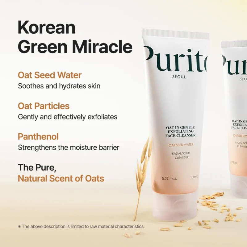 purito seoul oat in gentle exfoliating face