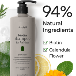 simplyo biotin shampoo for hair loss green