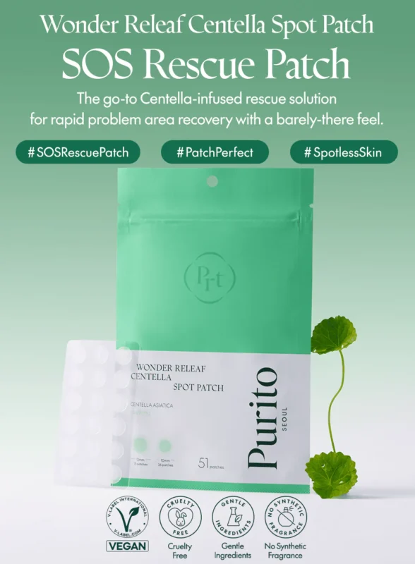 purito wonder releaf centella spot patch