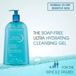 bioderma atoderm gel douche shower gel 1l