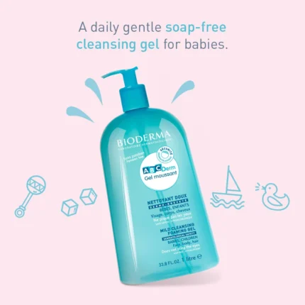 bioderma abcderm mild cleansing foaming gel