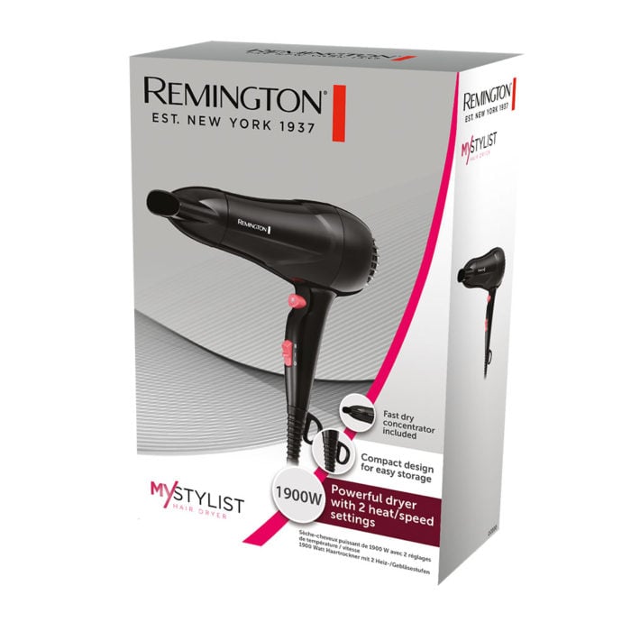 Remington - My Stylist Hair Dryer 1900W - D200 - D200 remington my stylist hair dryer 1900w d200