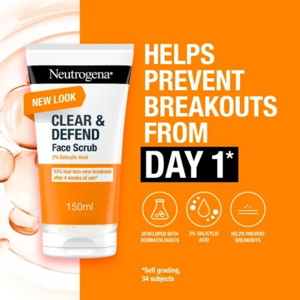 neutrogena clear and defend 2 percent