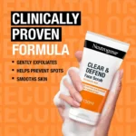 Neutrogena - Clear & Defend 2% Salicylic Acid Face Scrub - 150ml - Image 3