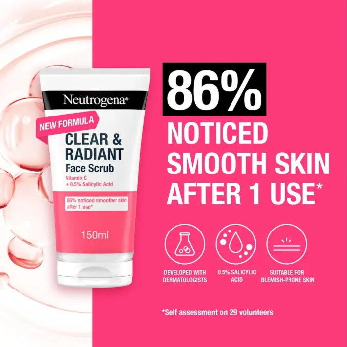 NTG_EMEA_UK_Clear___Radiant_Daily_Face_Scrub_150ml_2_THUMB_PNG neutrogena clear and radiant daily face scrub