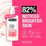 neutrogena clear and radiant face wash 200ml