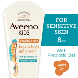 aveeno kids sensitive skin face and body gel