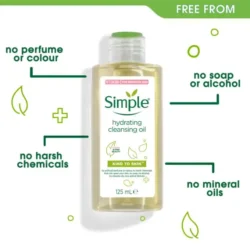 simple hydrating cleansing oil 125ml