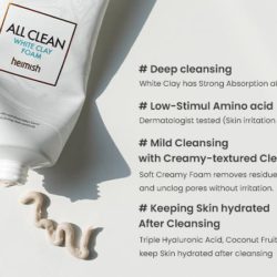 heimish all clean white clay foam 150g