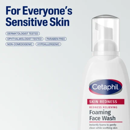 cetaphil foaming face wash for redness prone