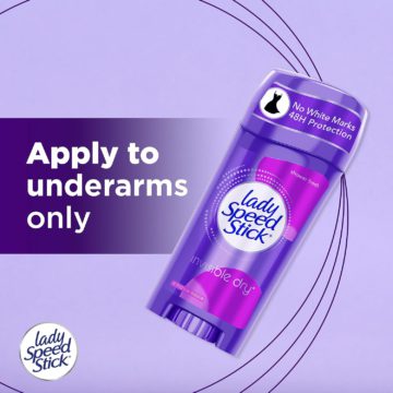 lady speed stick invisible dry shower fresh