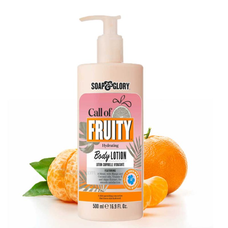 soap and glory call of fruity body lotion