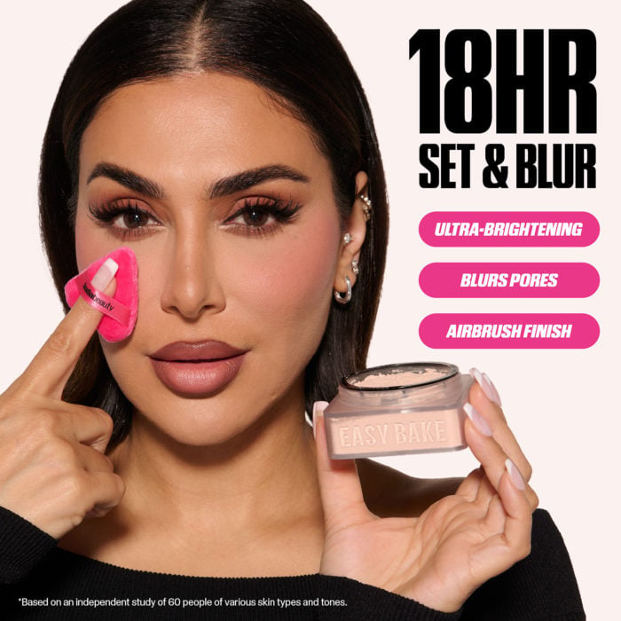 13318129-1125319433015365 Huda Beauty - Easy Bake Loose Baking & Setting Powder is a loose face powder for baking or setting makeup, with six confirmed shade options for different base looks. - Lavishta