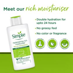 simple kind to skin replenishing rich