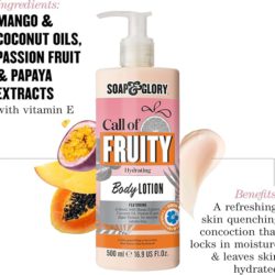 soap and glory call of fruity body lotion