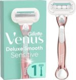 Gillette Venus - Deluxe Smooth Sensitive Rose Gold Women's Razor + 1 Razor Blade