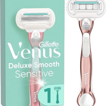 Gillette Venus - Deluxe Smooth Sensitive Rose Gold Women's Razor + 1 Razor Blade