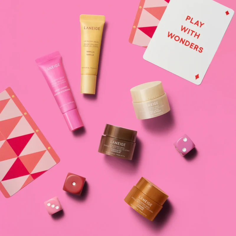 laneige midnight minis lip glowy balm and lip