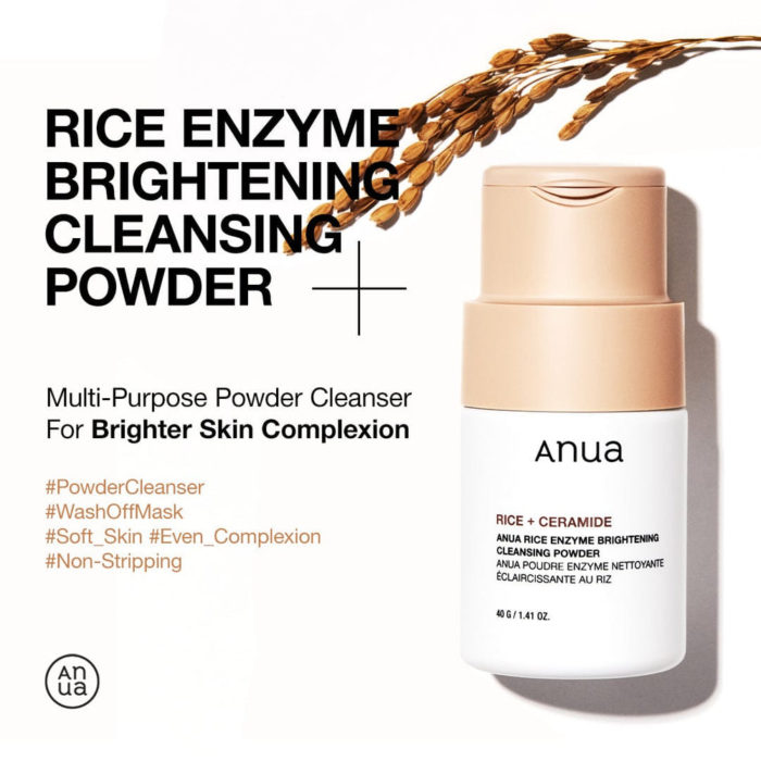 Anua - Rice Enzyme Brightening Cleansing Powder - 40g - 40g Anua - Rice Enzyme Brightening Cleansing Powder - 40g - Image 1