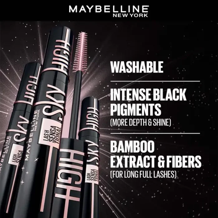 ba875e20000030152830_3 Maybelline - Sky High Lash Sensational is a mascara with Very Black and Cosmic Black options, made for buyers choosing a black lash makeup product. - Lavishta