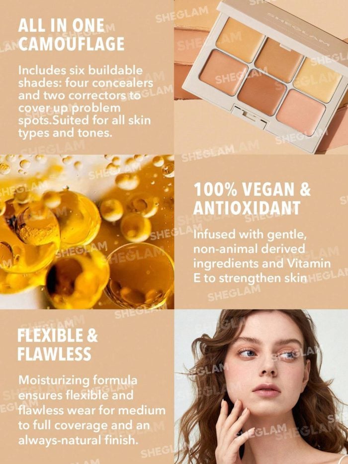 16988281397b26835f5457def52fd847336d716889_wk_sheglam Sheglam - Multi-fix Concealer And Color Corrector - Image 1